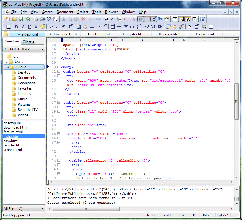 EditPlus Text Editor Full Size View